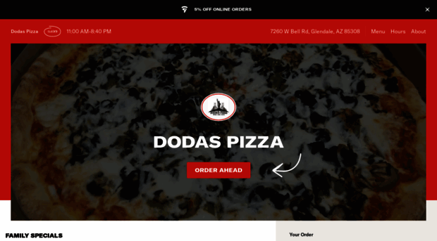 dodaspizzamenu.com