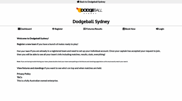 dodgeballsydney.spawtz.com