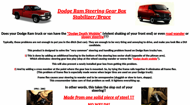 dodgeramsteeringstabilizer.com