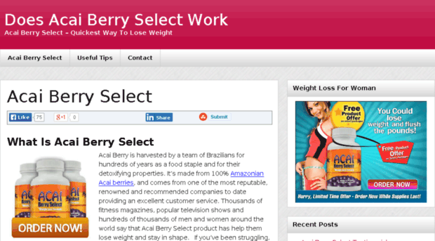 doesacaiberryselectwork.com