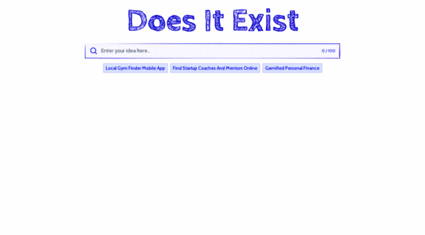 doesitexist.io