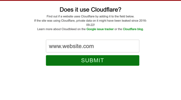 doesitusecloudflare.com