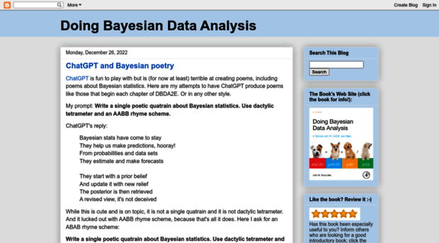 doingbayesiandataanalysis.blogspot.com