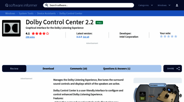 dolby-control-center.software.informer.com