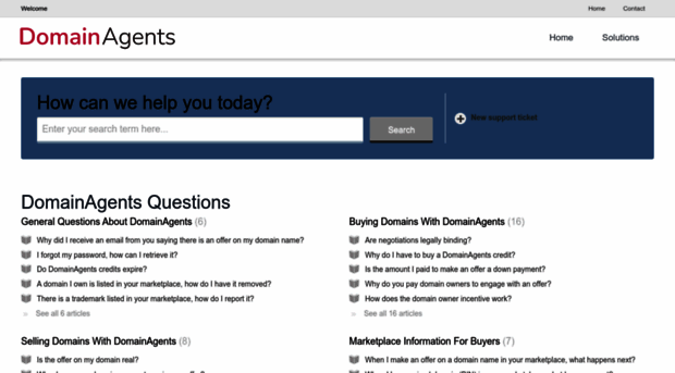domainagents.freshdesk.com - Support : DomainAgents Support - Domain ...