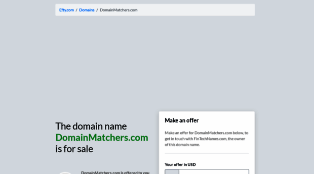 domainmatchers.com