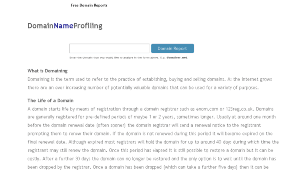 domainnameprofiling.com