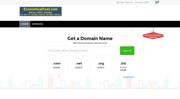 domains.economicalhost.com