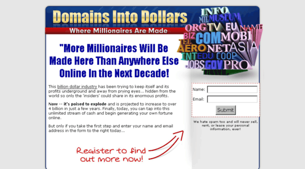 domainsintodollars.com