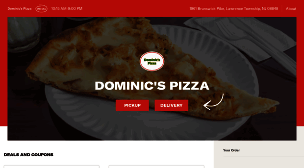 dominicspizzeria.com