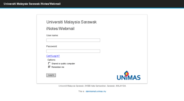 dominomail.unimas.my