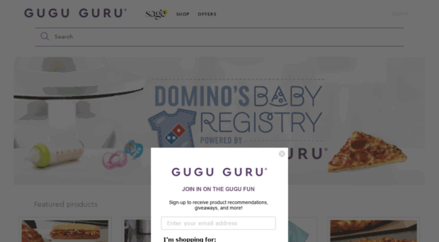 dominosbabyregistry.com