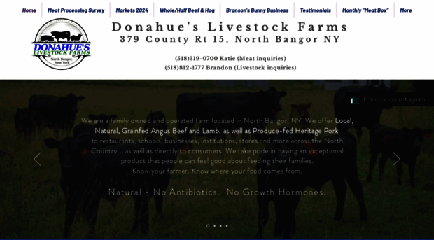 donahueslivestockfarms.com