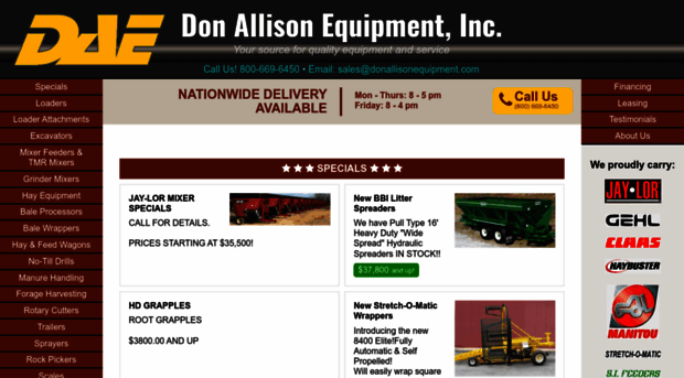 donallisonequipment.com