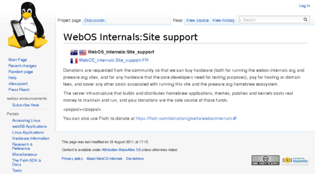 donate.webos-internals.org