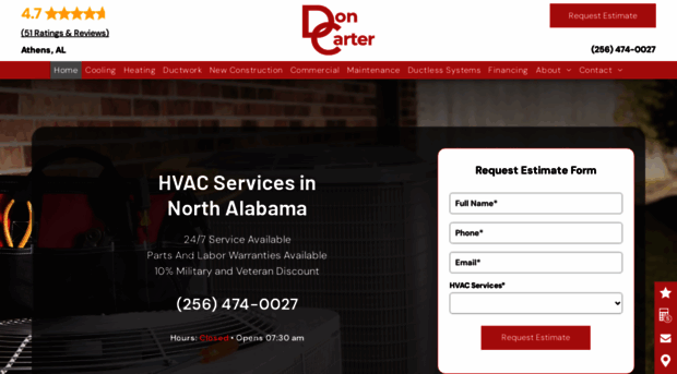 doncarterhvac.com