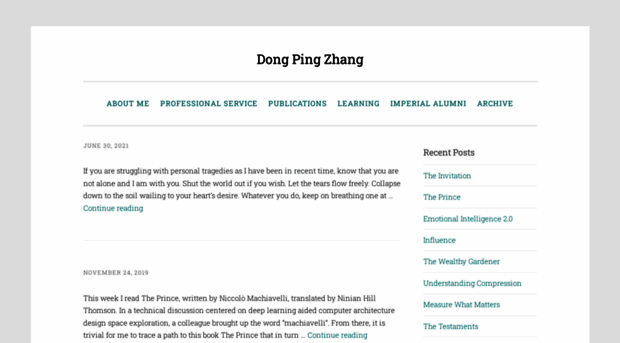 dongpingzhang.com