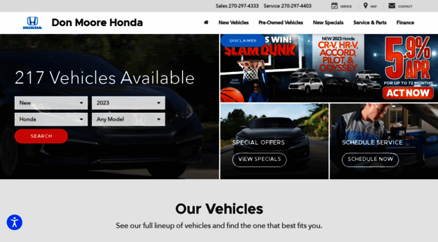 donmoorehonda.com