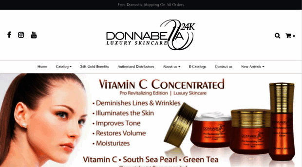 donnabellaluxuryskincare.com