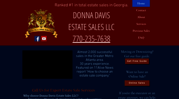 donnadavisestatesales.com