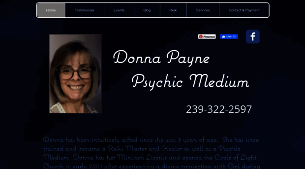 donnapaynepsychicmedium.com