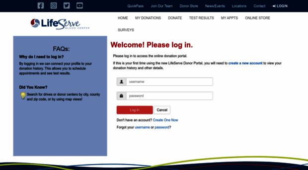 donor.lifeservebloodcenter.org