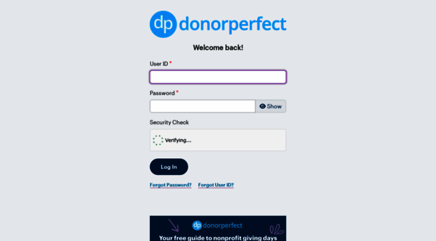 donorperfect.net - DonorPerfect Login - Donor Perfect