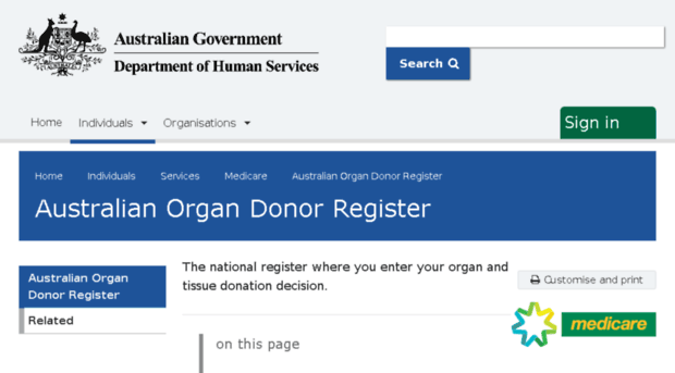 donorregister.gov.au