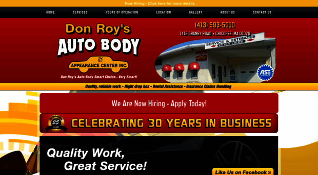 donroysautobody.com