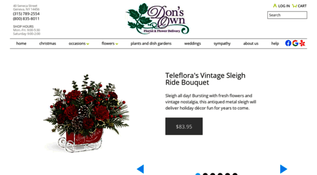 donsownflowershop.com