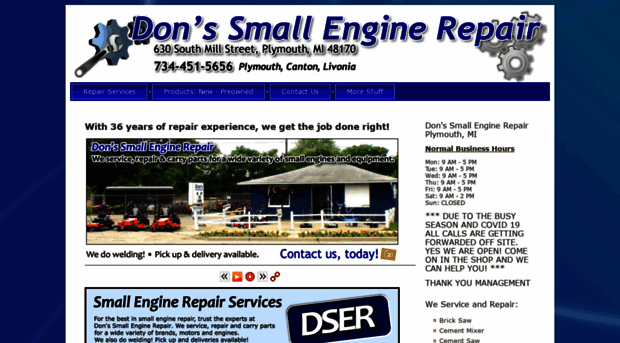 donssmallenginerepair.com