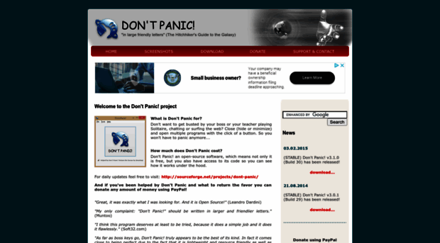 dont-panic.sourceforge.io