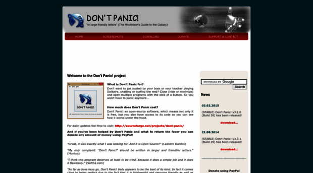 dont-panic.sourceforge.net