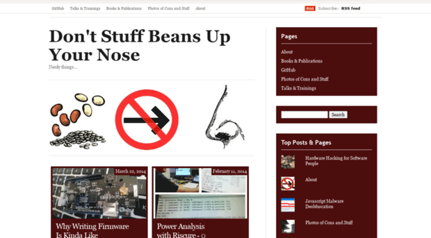 dontstuffbeansupyournose.com