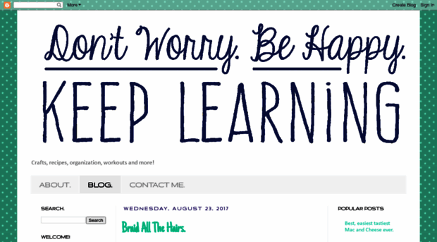 dontworrybehappykeeplearning.blogspot.com