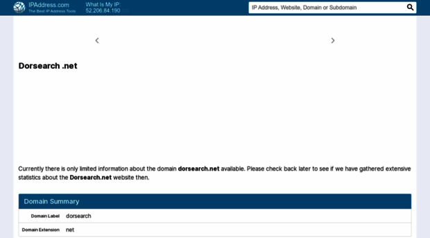 dorsearch.net.ipaddress.com