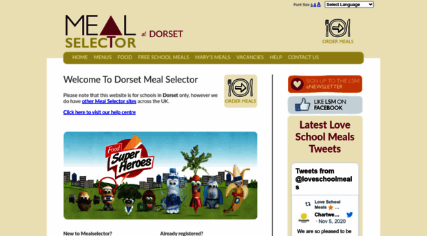dorset.mealselector.co.uk