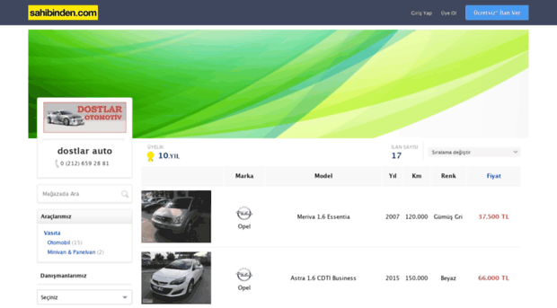 dostlarauto.sahibinden.com
