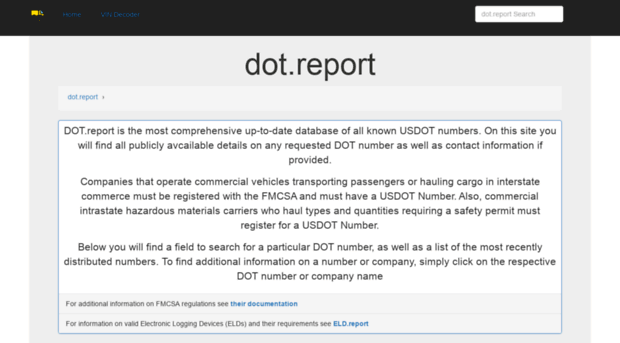 dot.report