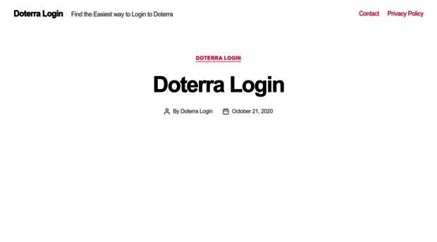 doterralogin.com