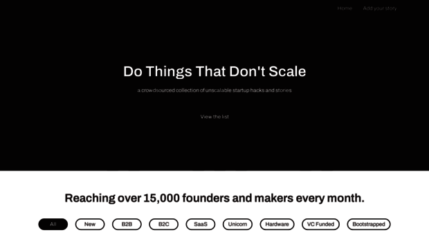 dothingsthatdontscale.com