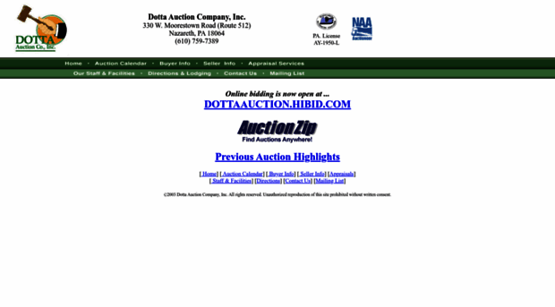 dottaauction.com