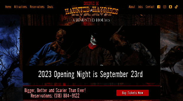 doublemhauntedhayrides.com