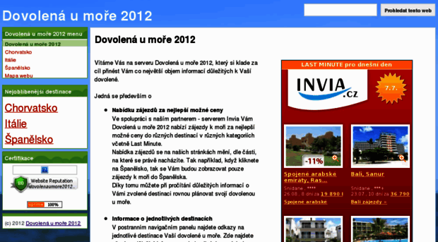 dovolenaumore2012.info