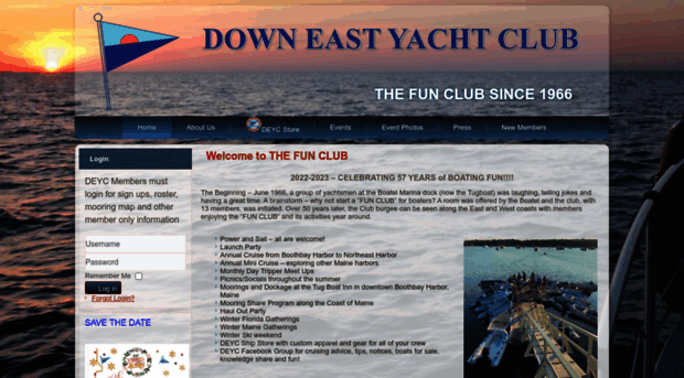 downeastyachtclub.com