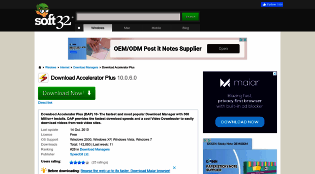 download-accelerator-plus.soft32.com