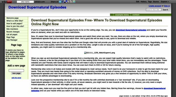 downloadsupernaturalepisodes.wikidot.com