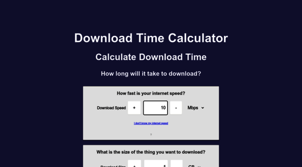 downloadtimecalculator.com