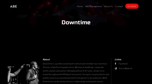 downtimeband.com