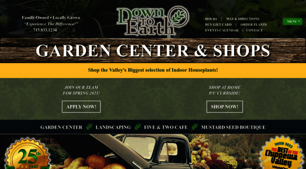 downtoearthgardencenter.com